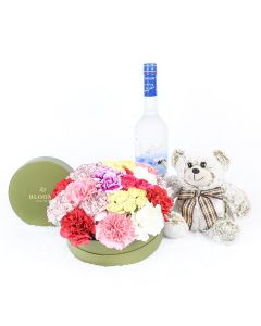 Pure Perfection Flowers & Spirits Gift