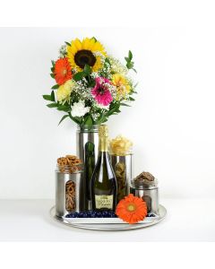 Delightfully Unique Flowers & Champagne Gift