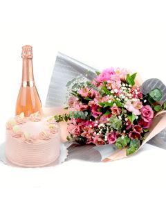 A Graceful Celebration Flowers & Prosecco Gift