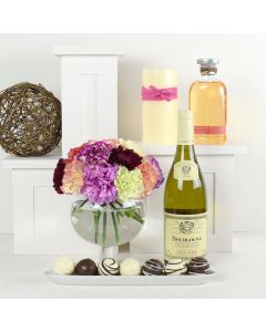 Scent-Crazed Carnations Wine & Truffles Gift
