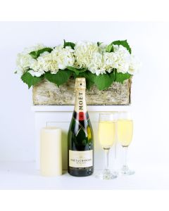 "It's Time to Celebrate" Flowers & Champagne Gift