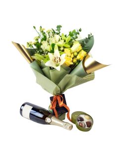 Joyful Renditions Floral Arrangement & Gift Set